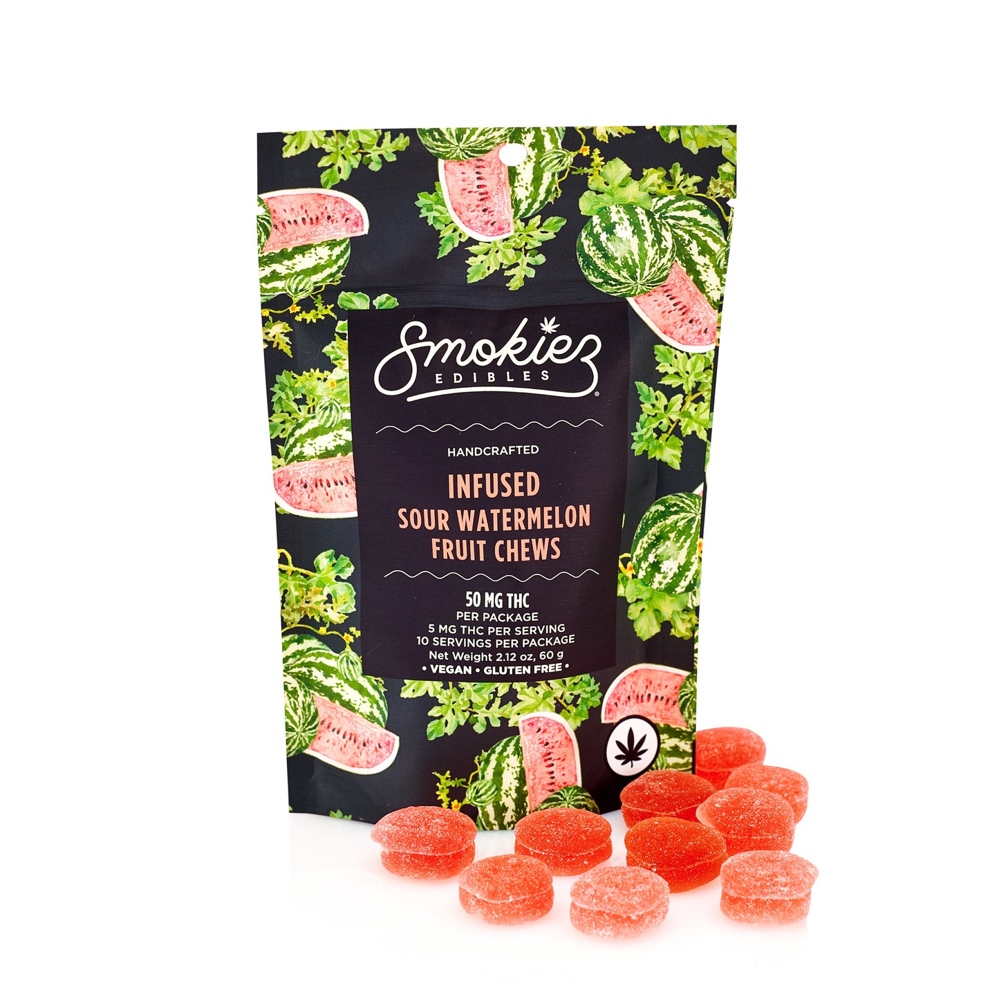 Smokiez 50mg Delta-9 Gummies Sour Watermelon (10ct)