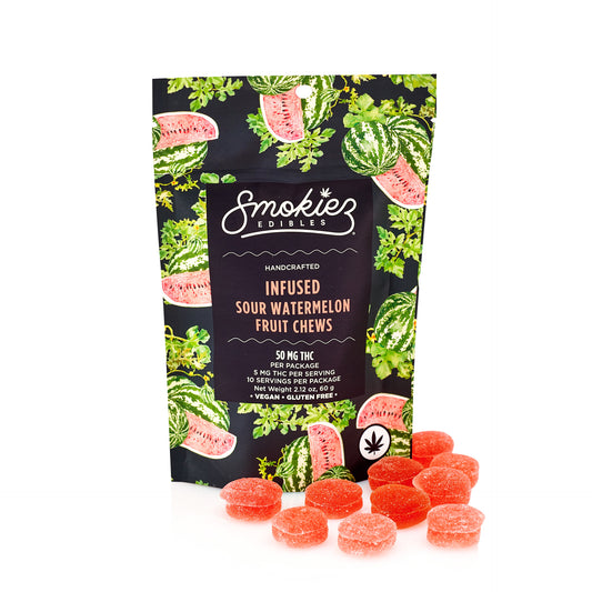 Smokiez 50mg Delta-9 Gummies Sour Watermelon (10ct)