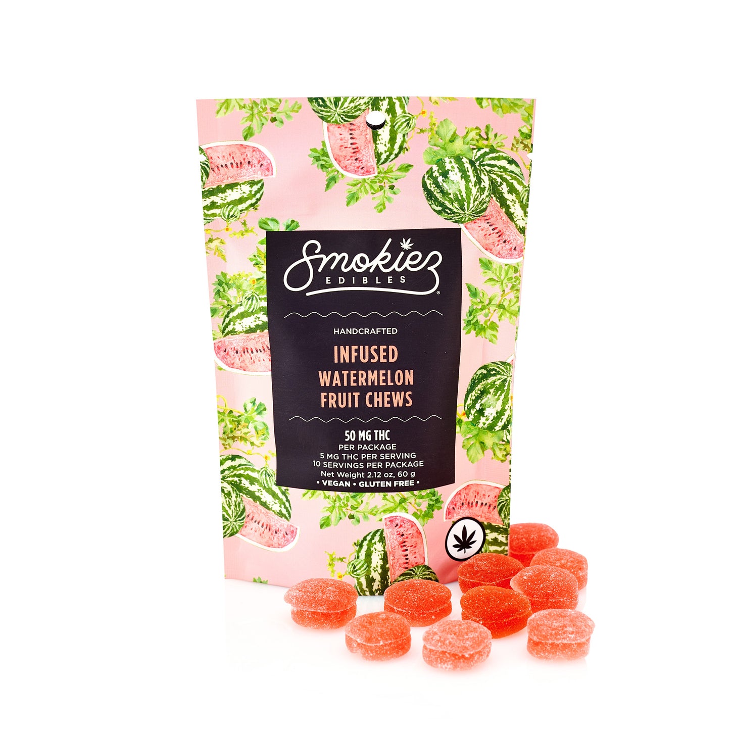 Smokiez 50mg Delta-9 Gummies Watermelon (10ct)